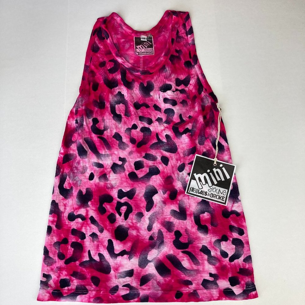 MINI YOUNG FABULOUS AND BROKE TANK 12 Pink NWT